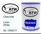 Preview: Chevrolet, Linen White, 50 / WA5111: 500ml Lackdose, von ATW Autoteile West.